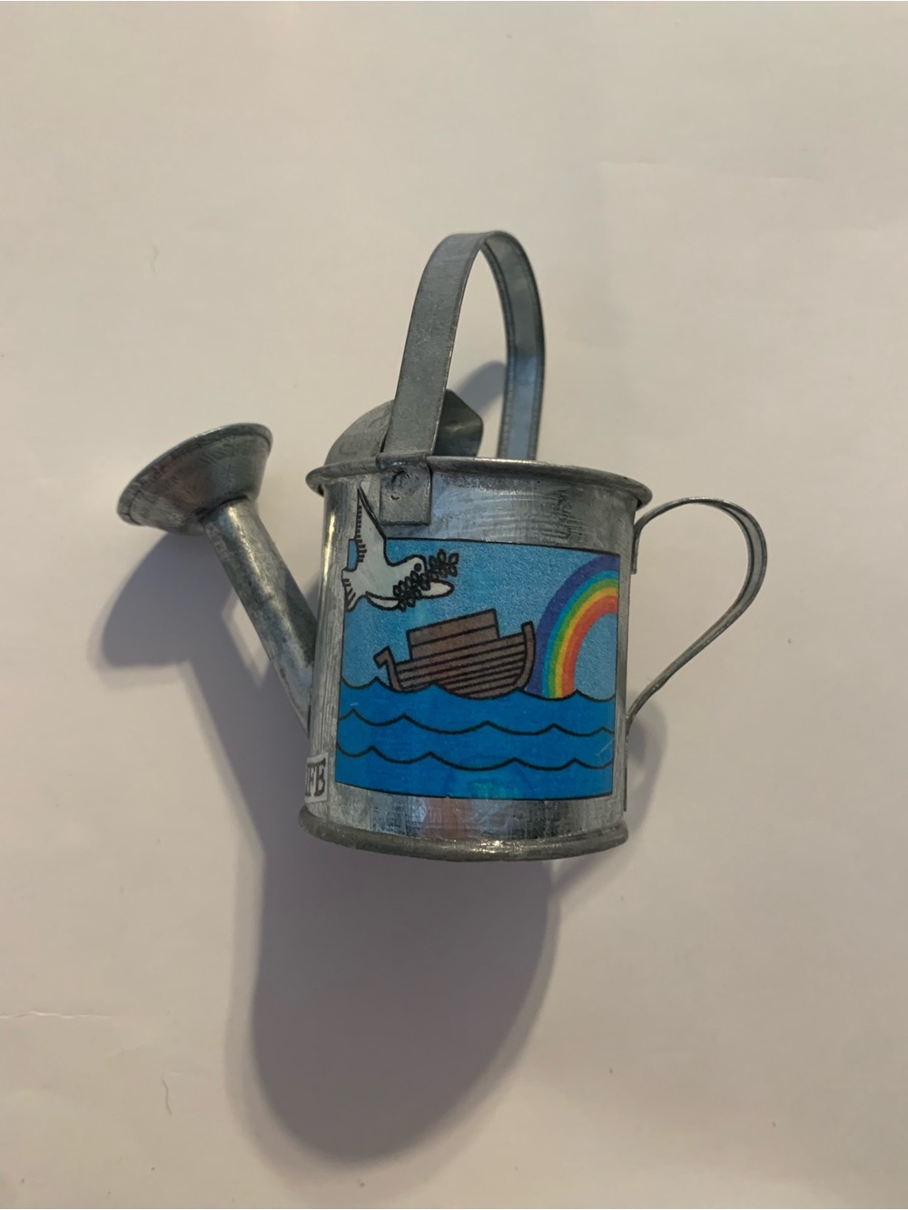 Miniature Noah’s Ark Watering Can Trinket / Decor